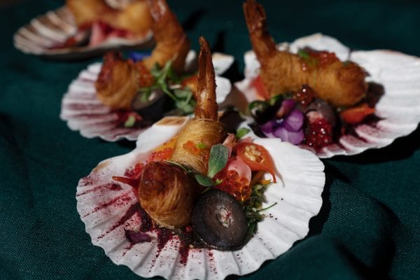 Užkandžiai jūros šukučių geldelėse